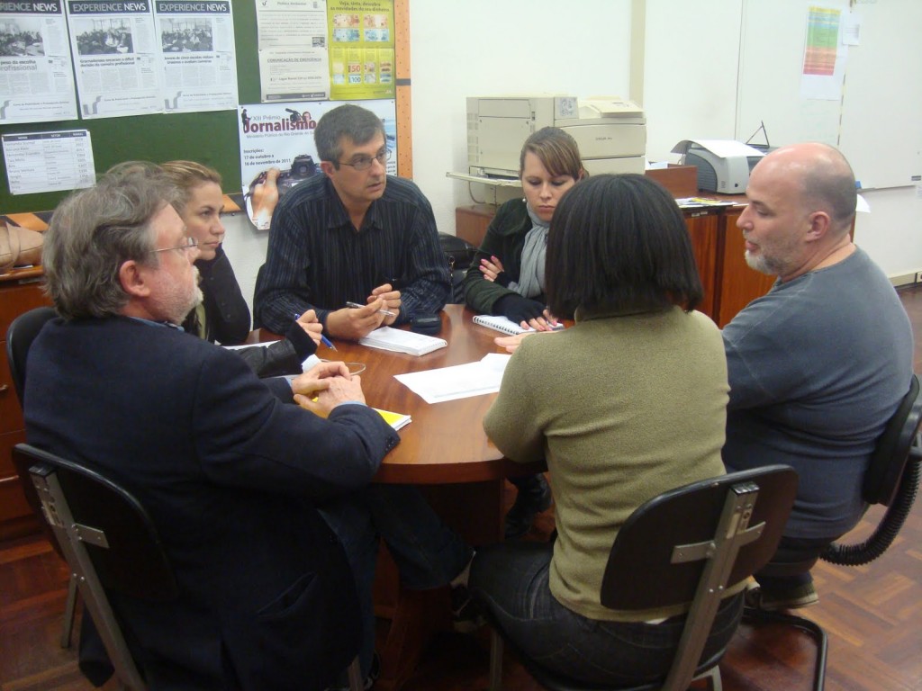 Da esq. para a dir., Edelberto Behs, Mônica Pons, Demétrio De Azeredo Soster, Vanessa Britto, Eduardo Veras e Carolina Quirino